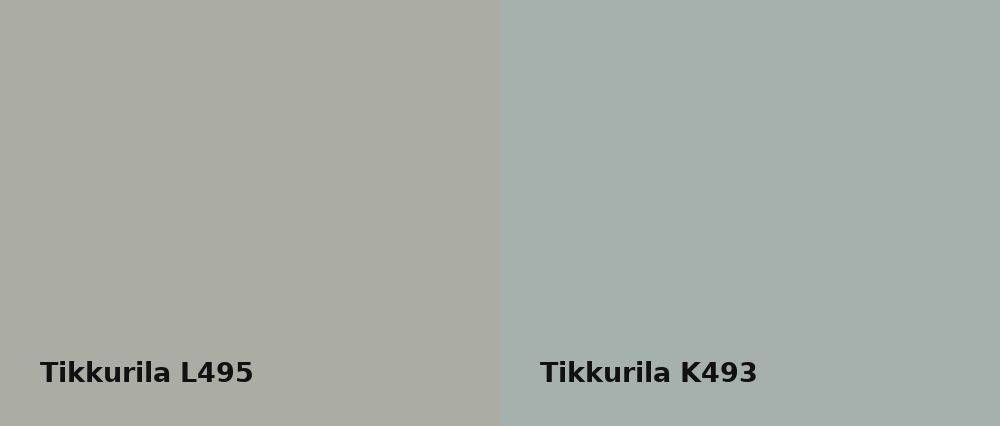 Tikkurila  L495 vs Tikkurila  K493