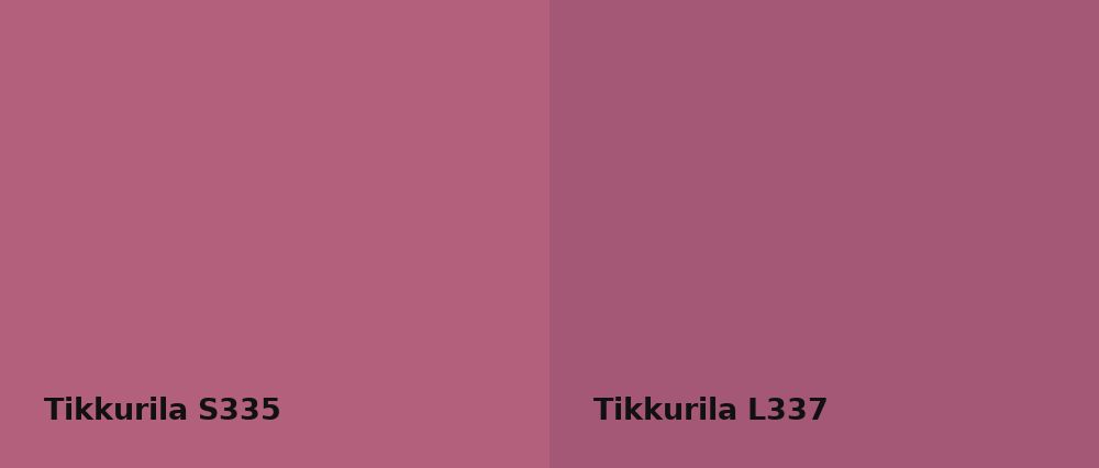 Tikkurila  S335 vs Tikkurila  L337