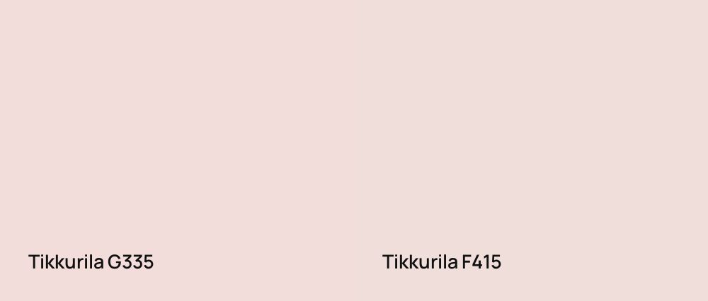 Tikkurila  G335 vs Tikkurila  F415