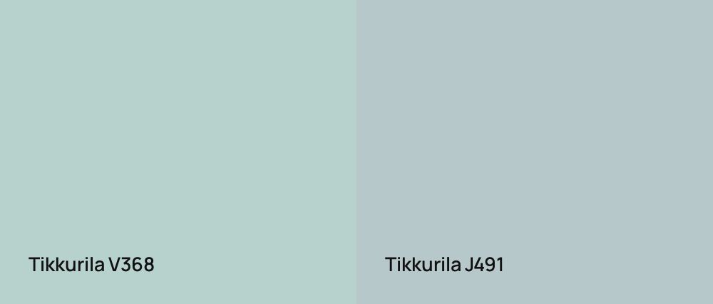Tikkurila  V368 vs Tikkurila  J491
