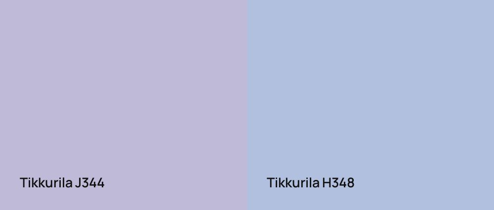 Tikkurila  J344 vs Tikkurila  H348