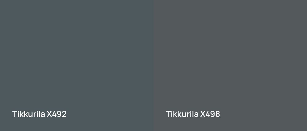 Tikkurila  X492 vs Tikkurila  X498