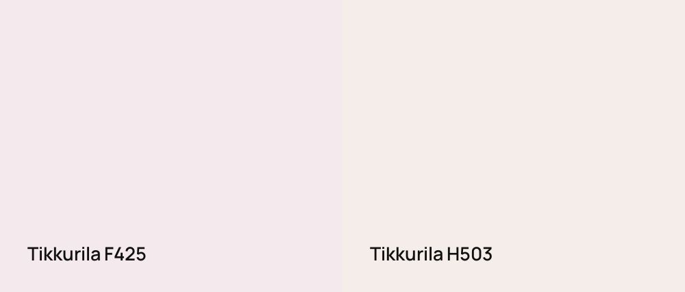 Tikkurila  F425 vs Tikkurila  H503