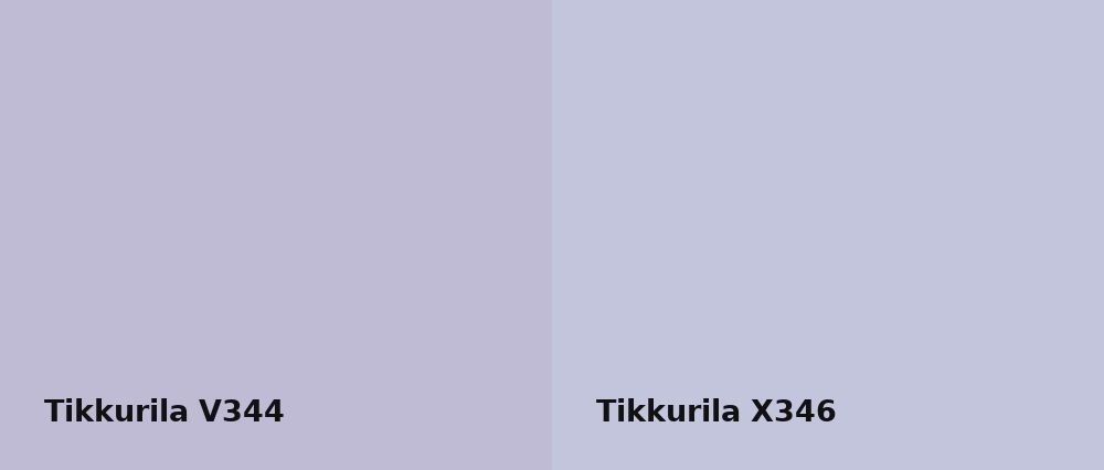 Tikkurila  V344 vs Tikkurila  X346