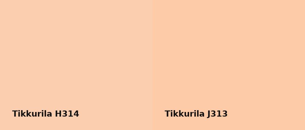 Tikkurila  H314 vs Tikkurila  J313