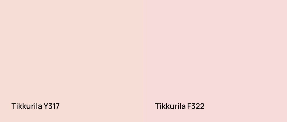 Tikkurila  Y317 vs Tikkurila  F322