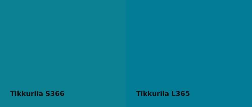 Tikkurila  S366 vs Tikkurila  L365