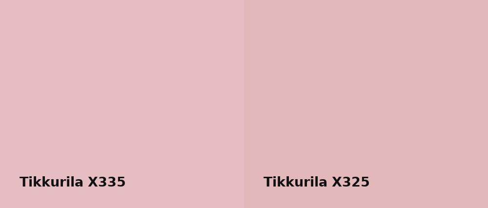 Tikkurila  X335 vs Tikkurila  X325
