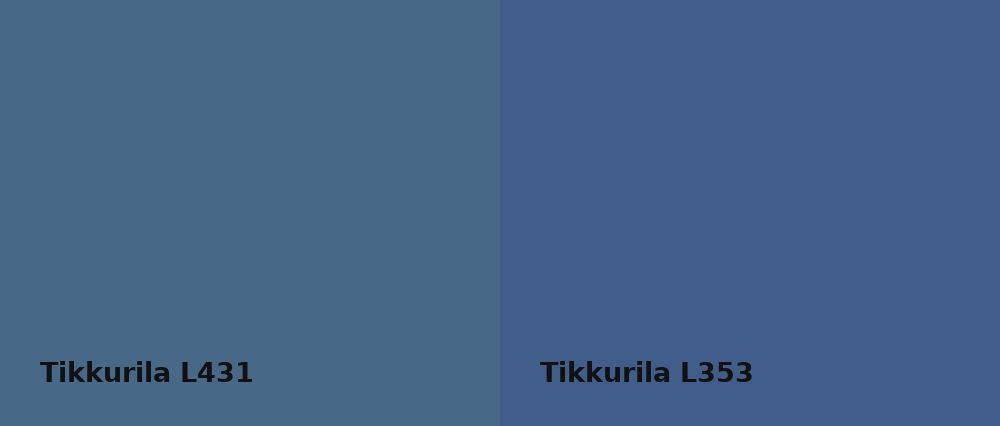 Tikkurila  L431 vs Tikkurila  L353