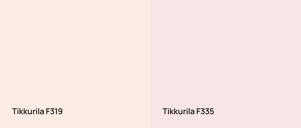 Tikkurila  F319 vs Tikkurila  F335