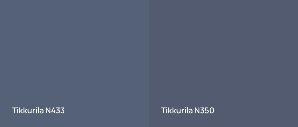 Tikkurila  N433 vs Tikkurila  N350