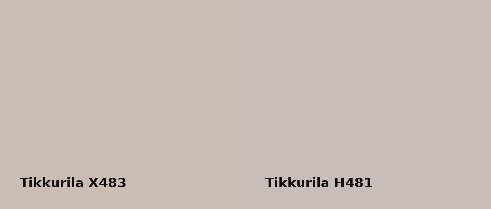 Tikkurila  X483 vs Tikkurila  H481