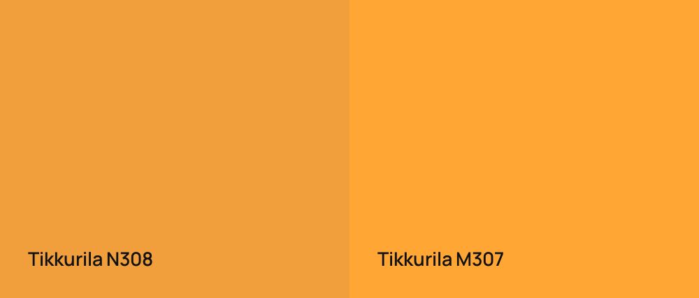 Tikkurila  N308 vs Tikkurila  M307