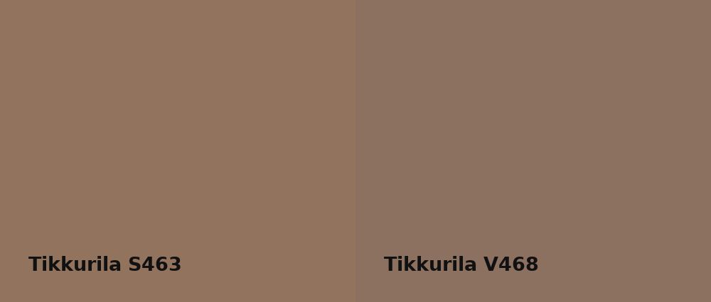 Tikkurila  S463 vs Tikkurila  V468