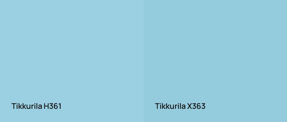 Tikkurila  H361 vs Tikkurila  X363