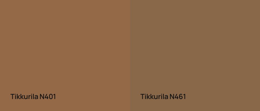 Tikkurila  N401 vs Tikkurila  N461