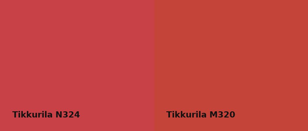 Tikkurila  N324 vs Tikkurila  M320