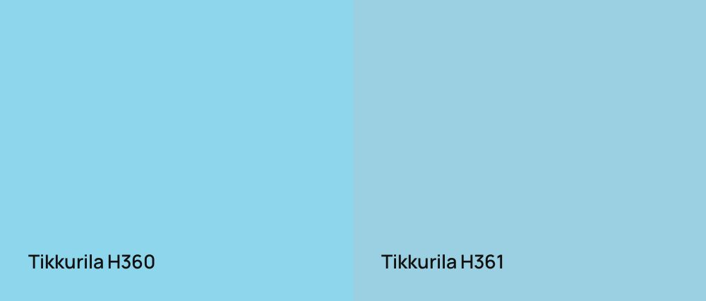 Tikkurila  H360 vs Tikkurila  H361