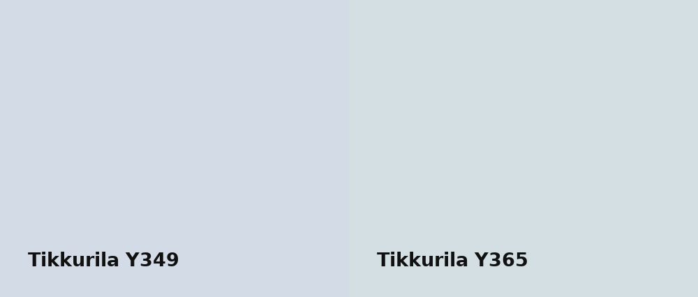 Tikkurila  Y349 vs Tikkurila  Y365