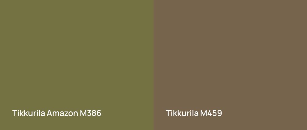 Tikkurila Amazon M386 vs Tikkurila  M459