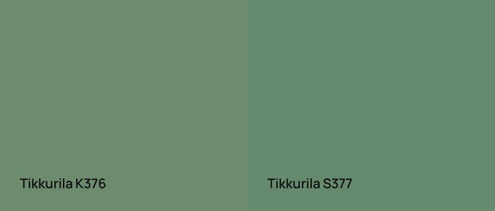 Tikkurila  K376 vs Tikkurila  S377