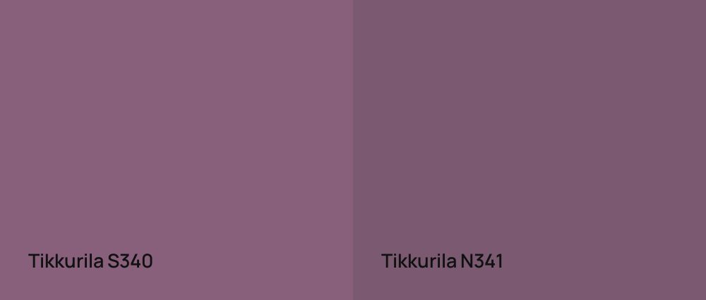 Tikkurila  S340 vs Tikkurila  N341
