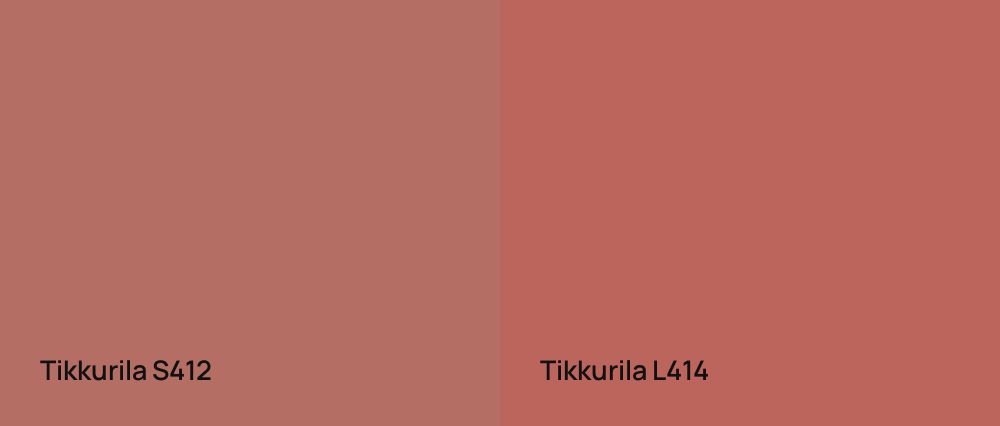 Tikkurila  S412 vs Tikkurila  L414