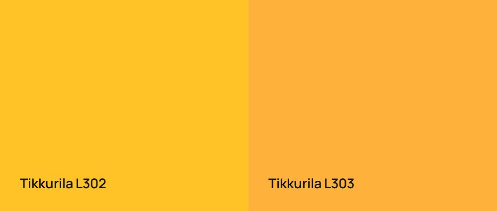 Tikkurila  L302 vs Tikkurila  L303