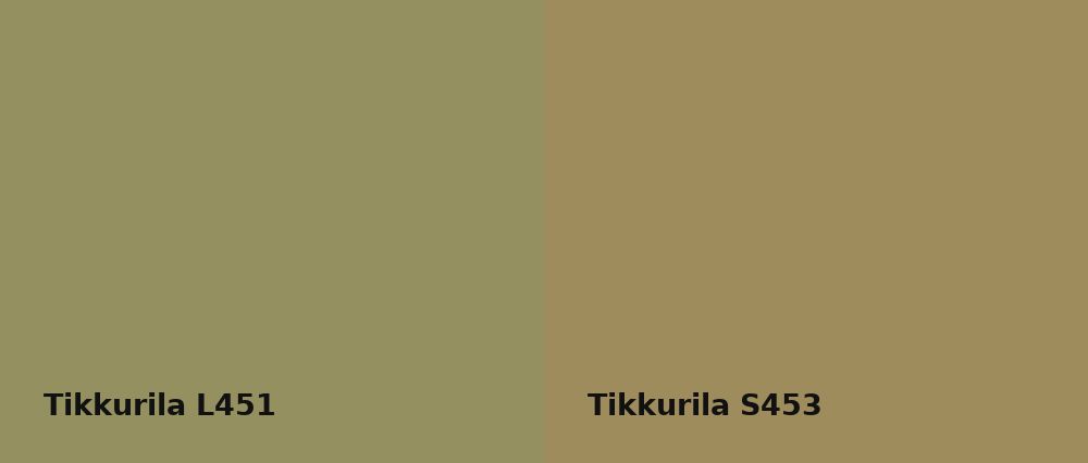Tikkurila  L451 vs Tikkurila  S453