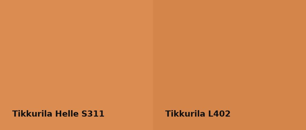 Tikkurila Helle S311 vs Tikkurila  L402