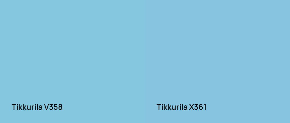 Tikkurila  V358 vs Tikkurila  X361