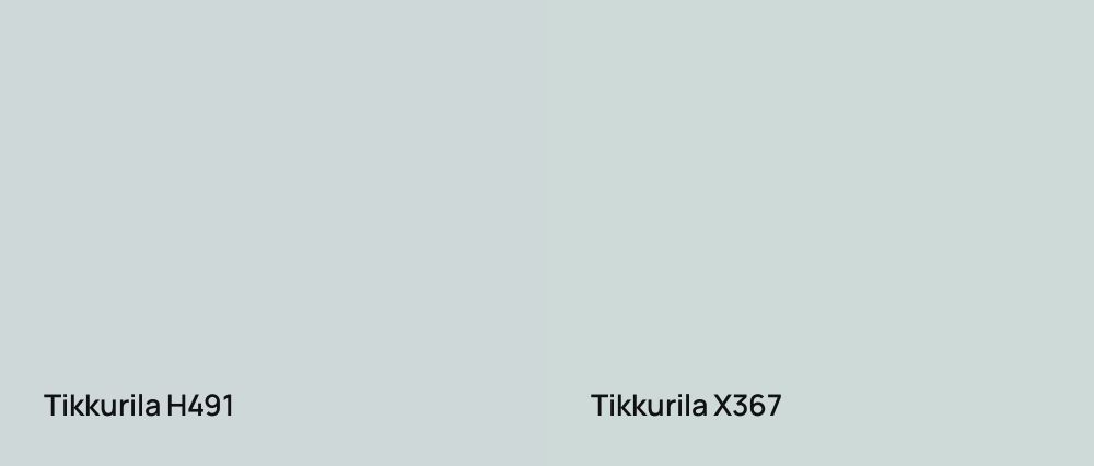 Tikkurila  H491 vs Tikkurila  X367