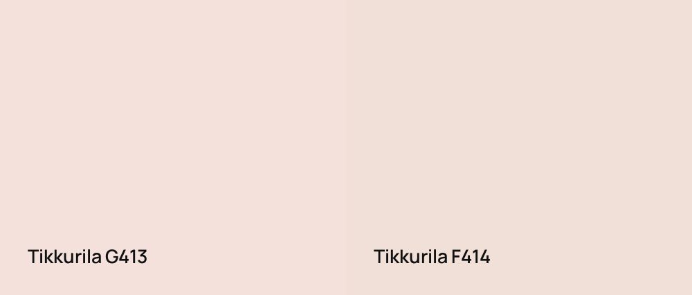 Tikkurila  G413 vs Tikkurila  F414