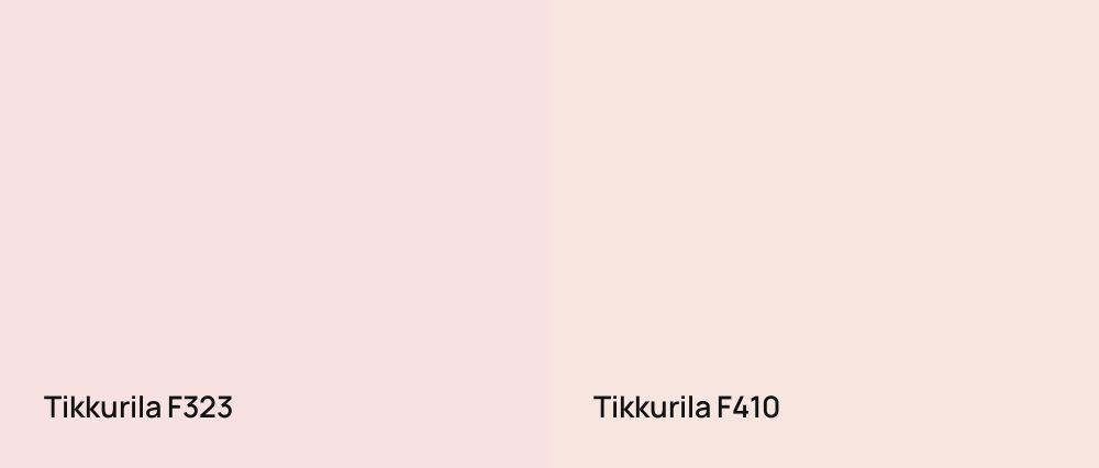 Tikkurila  F323 vs Tikkurila  F410