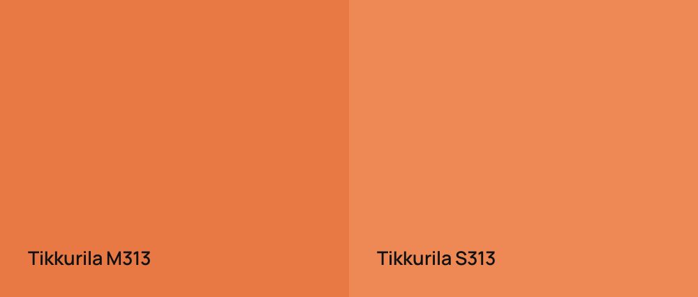 Tikkurila  M313 vs Tikkurila  S313