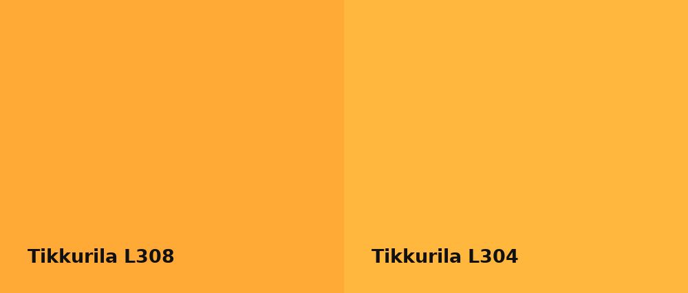 Tikkurila  L308 vs Tikkurila  L304