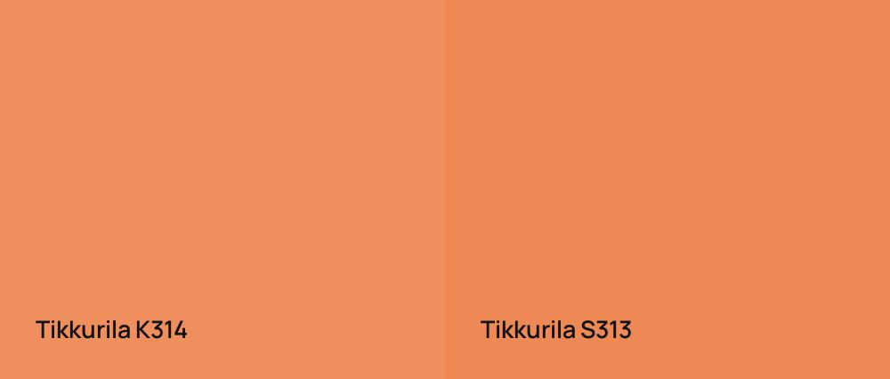 Tikkurila  K314 vs Tikkurila  S313
