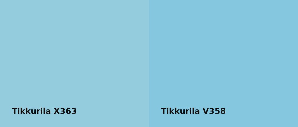 Tikkurila  X363 vs Tikkurila  V358