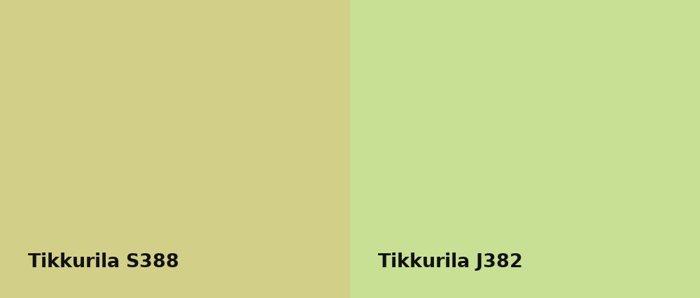 Tikkurila  S388 vs Tikkurila  J382