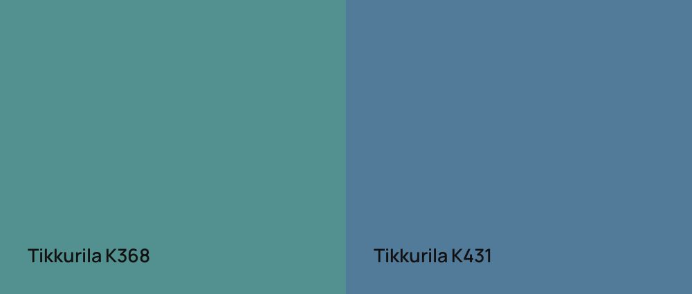 Tikkurila  K368 vs Tikkurila  K431
