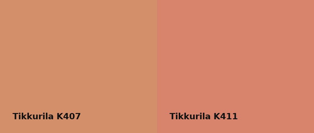 Tikkurila  K407 vs Tikkurila  K411