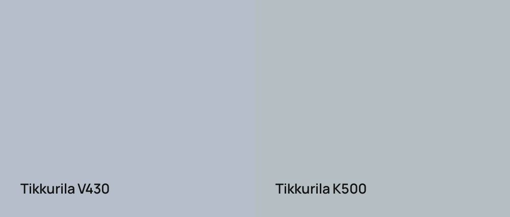 Tikkurila  V430 vs Tikkurila  K500
