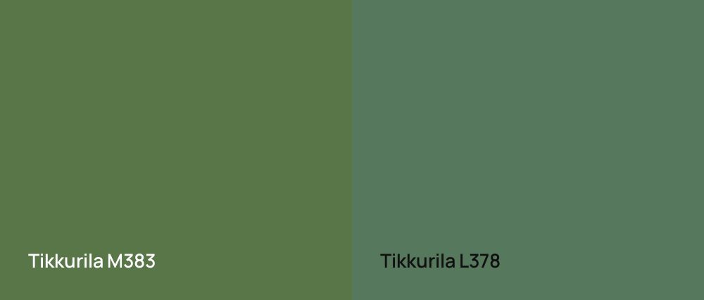Tikkurila  M383 vs Tikkurila  L378