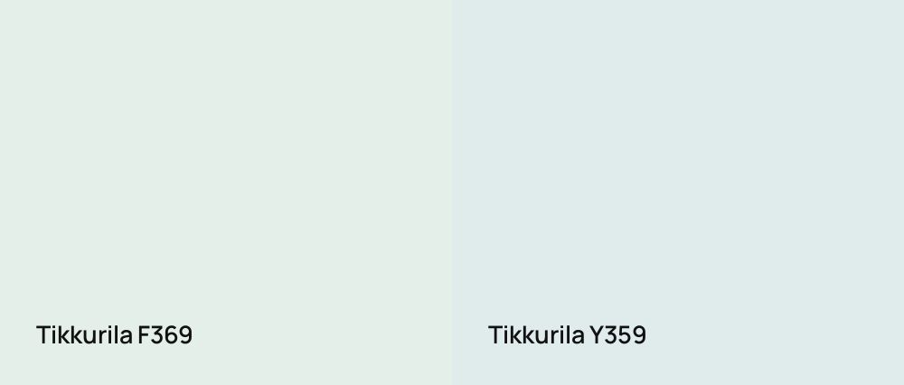 Tikkurila  F369 vs Tikkurila  Y359