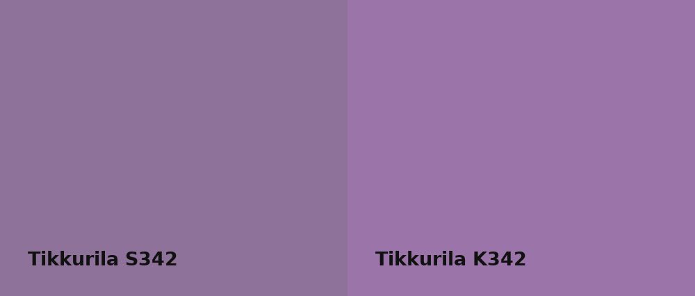 Tikkurila  S342 vs Tikkurila  K342
