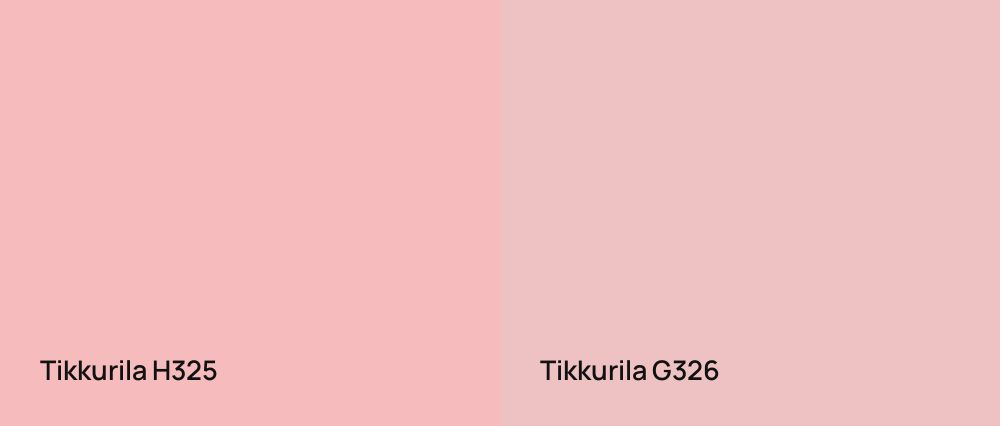 Tikkurila  H325 vs Tikkurila  G326