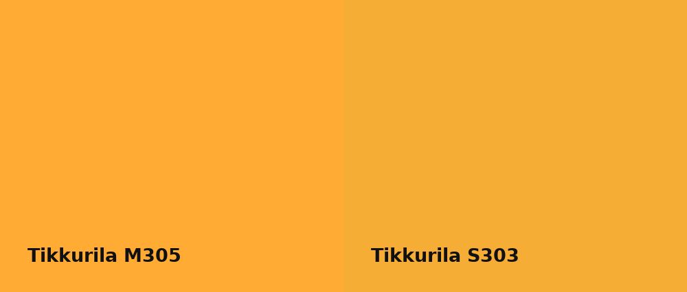 Tikkurila  M305 vs Tikkurila  S303