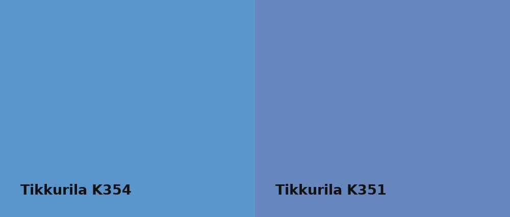 Tikkurila  K354 vs Tikkurila  K351