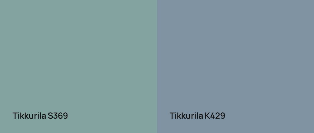 Tikkurila  S369 vs Tikkurila  K429