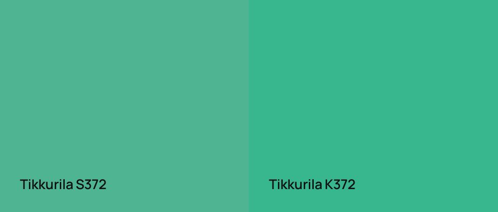 Tikkurila  S372 vs Tikkurila  K372